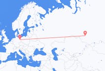 Flyreiser fra Novosibirsk, Russland til Berlin, Tyskland