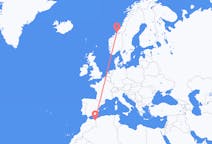 Fly fra Oujda til Ørland