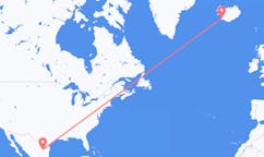 Vluchten van Monterrey, Mexico naar Reykjavík, IJsland