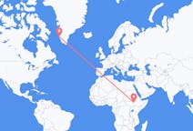 Flights from Gambela, Ethiopia to Nuuk, Greenland