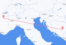 เที่ยวบิน จาก ซาราเยโว, บอสเนียและเฮอร์เซโกวีนา ถึงแชมเบอรี่, ฝรั่งเศส
