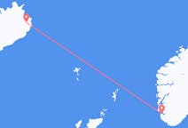 Vluchten van Egilsstaðir, IJsland naar Stavanger, Noorwegen