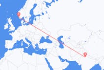 Flights from New Delhi, India to Stavanger, Norway