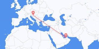 Flights from the United Arab Emirates to Croatia