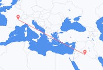 Flights from Arar, Saudi Arabia to Lyon, France