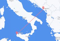 Vols depuis Tivat, monténégro pour Trapani, Italie