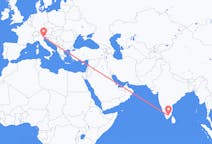 Flyreiser fra Madurai, til Venezia