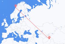 Flights from Saidu Sharif, Pakistan to Bodø, Norway