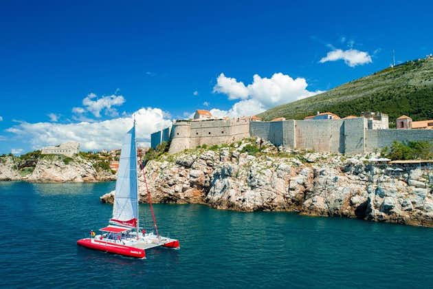Dubrovnik zonsondergang catamarancruise met drankjes