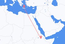 出发地 埃塞俄比亚出发地 德西目的地 希腊伊拉克利翁的航班