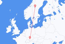 Flyreiser fra Östersund, Sverige til Memmingen, Tyskland