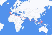 Flyg från Ternate City, Indonesien till Faro, Portugal