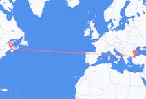 Flyreiser fra Saint John, til Istanbul