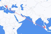 Flights from Padang, Indonesia to Bari, Italy