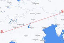 Flyreiser fra Klagenfurt, Østerrike til Torino, Italia