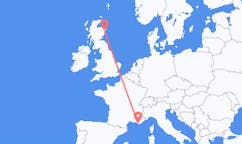 Flyreiser fra Aberdeen, Skottland til Toulon, Frankrike