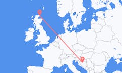 Flyreiser fra Wick, Storbritannia til Banja Luka, Bosnia-Hercegovina