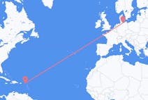 Flyreiser fra Anguilla, Anguilla til Lübeck, Tyskland