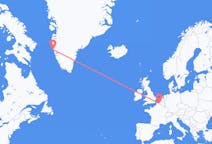 出发地 格陵兰出发地 瑪尼特索克目的地 法国里尔的航班
