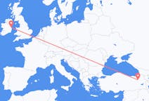 出发地 土耳其出发地 埃尔祖鲁姆目的地 爱尔兰都柏林的航班