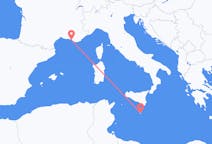 Flights from Valletta in Malta to Marseille in France