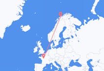 Flights from Tromsø, Norway to Tours, France