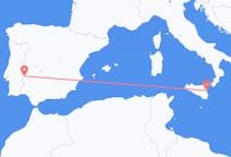 Flights from Badajoz, Spain to Catania, Italy