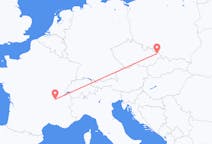 出发地 捷克出发地 俄斯特拉发目的地 法国里昂的航班