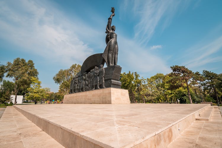  Victory Monument at City Hall Park, Constanta, Romania.