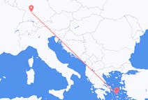 Flyreiser fra Mykonos, Hellas til Stuttgart, Tyskland