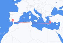 Flyreiser fra Karpathos, Hellas til Jerez, Spania