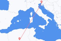 Vols depuis la ville de Ghardaïa vers la ville de Trieste