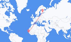 Flyg från Cap Skiring, Senegal till Nyslott, Finland