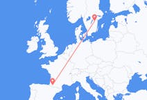 Flights from Pau, Pyrénées-Atlantiques, France to Linköping, Sweden