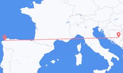 Flyg från Sarajevo, Bosnien och Hercegovina till La Coruña, Spanien