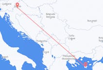 Flüge von Lemnos, nach Zagreb
