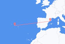 Flyreiser fra Barcelona, Spania til Pico, Portugal
