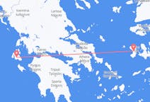 Flyreiser fra Kefallinia, Hellas til Khios, Hellas