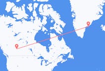 カナダのから エドモントン、グリーンランドのへ クルスクフライト