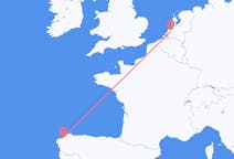 Flyrejser fra A Coruña, Spanien til Rotterdam, Holland