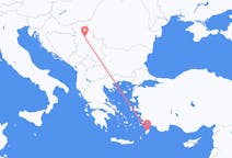 Flights from Belgrade in Serbia to Rhodes in Greece