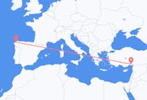 Vols d’Adana, Turquie vers La Corogne, Espagne