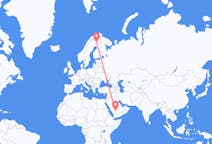 出发地 沙特阿拉伯出发地 瓦迪达瓦希尔目的地 芬兰Kolari的航班
