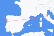 Flyreiser fra Porto, Portugal til Perugia, Italia