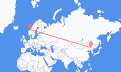 Flights from Changchun, China to Ørland, Norway