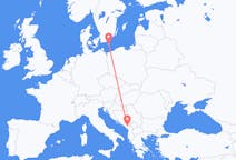 Flyrejser fra Podgorica, Montenegro til Bornholm, Danmark
