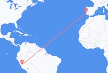 Flyrejser fra Jauja, Peru til Lissabon, Portugal