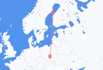 Flights from Kraków in Poland to Vaasa in Finland