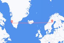 Flyrejser fra Lycksele til Nuuk