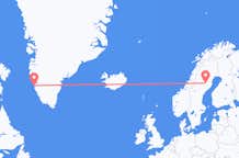 Flyreiser fra Lycksele, til Nuuk